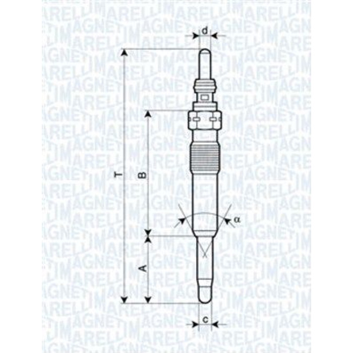Magneti Marelli Glühkerze 062900071304 Magneti Marelli Glühkerze 062900071304