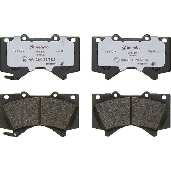 BREMBO Bremsbelagsatz, Scheibenbremse P 83 107X BREMBO Bremsbelagsatz, Scheibenbremse P 83 107X
