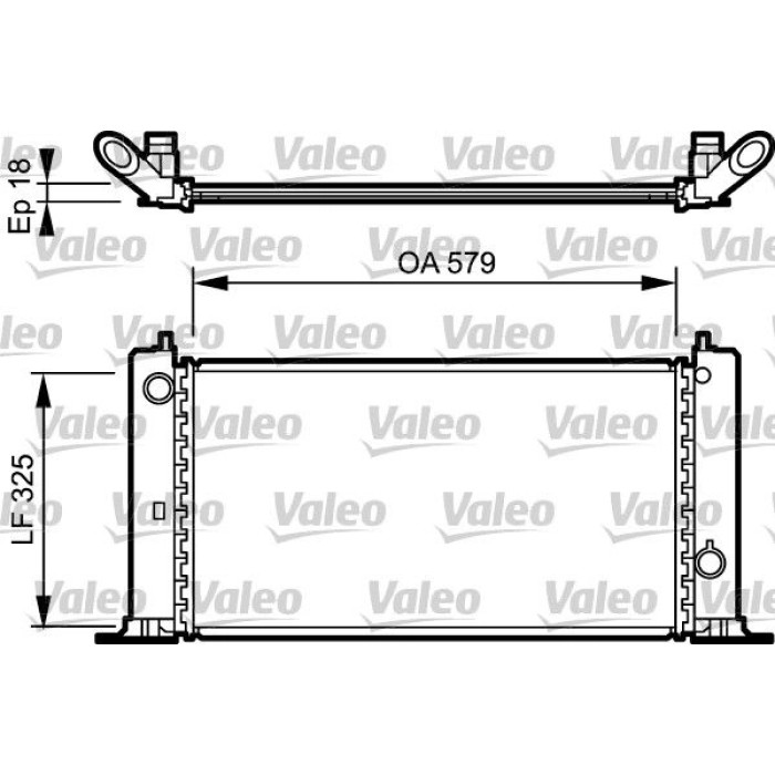 Valeo Motorkühler 734228 Valeo Motorkühler 734228