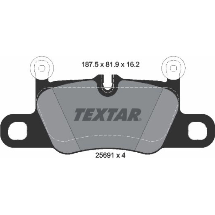 2569101 Textar Bremsbelagsatz 2569101 2569101 Textar Bremsbelagsatz 2569101