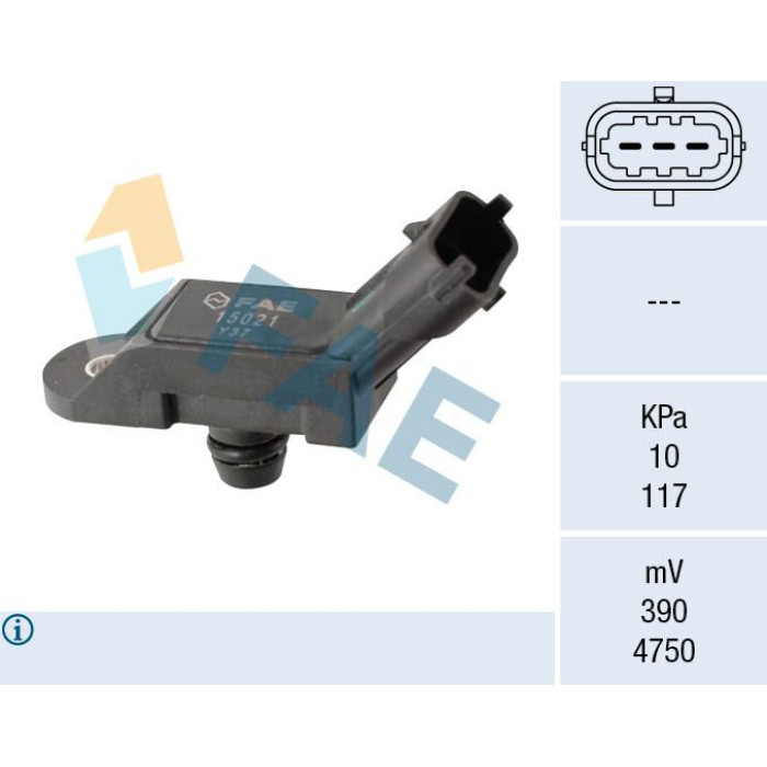 FAE Sensor, Saugrohrdruck 15021 FAE Sensor, Saugrohrdruck 15021