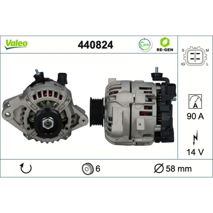 Valeo Lichtmaschine 440824 Valeo Lichtmaschine 440824