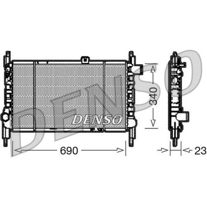 Denso Motorkühler DRM44003 Denso Motorkühler DRM44003
