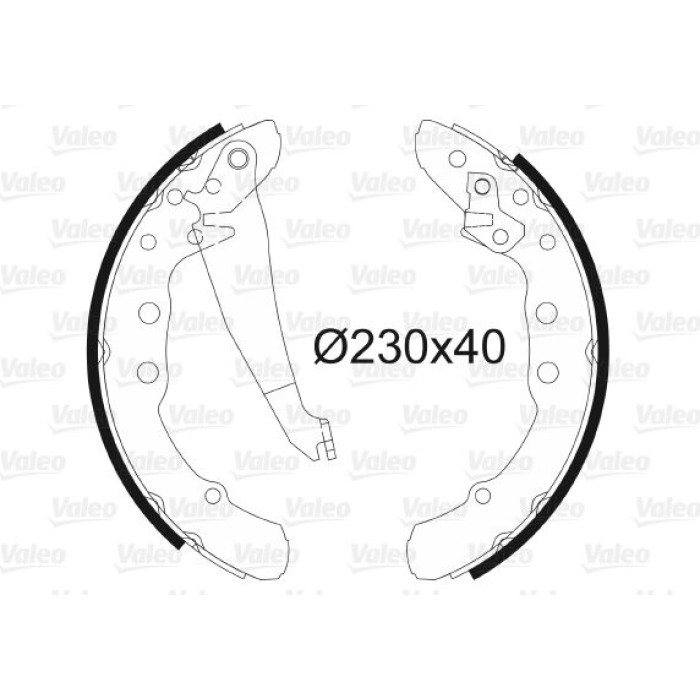 Valeo Bremsbacken 562081 Valeo Bremsbacken 562081