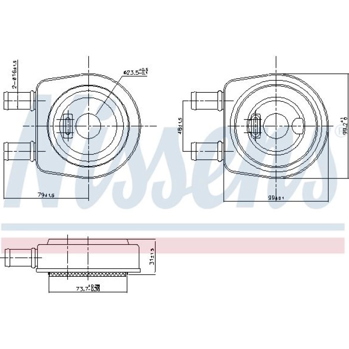 Nissens Ölkühler PKW 90704 Nissens Ölkühler PKW 90704