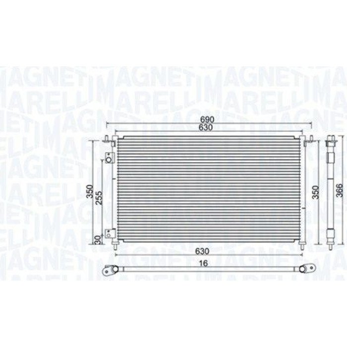 Magneti Marelli Klimakondensator 350203970000