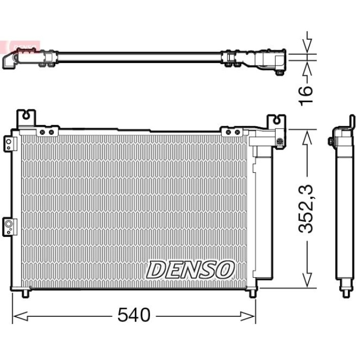 Denso Klimakondensator DCN44014 Denso Klimakondensator DCN44014