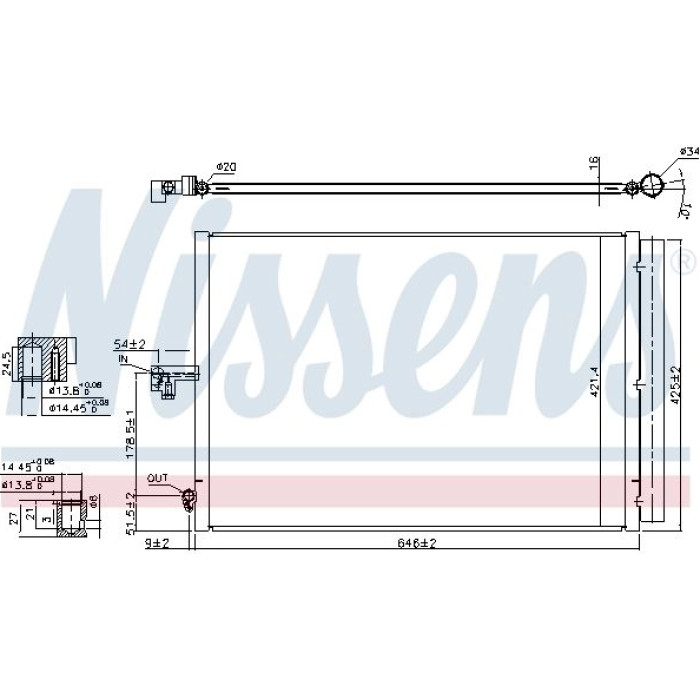 Nissens Klimakondensator PKW 940412
