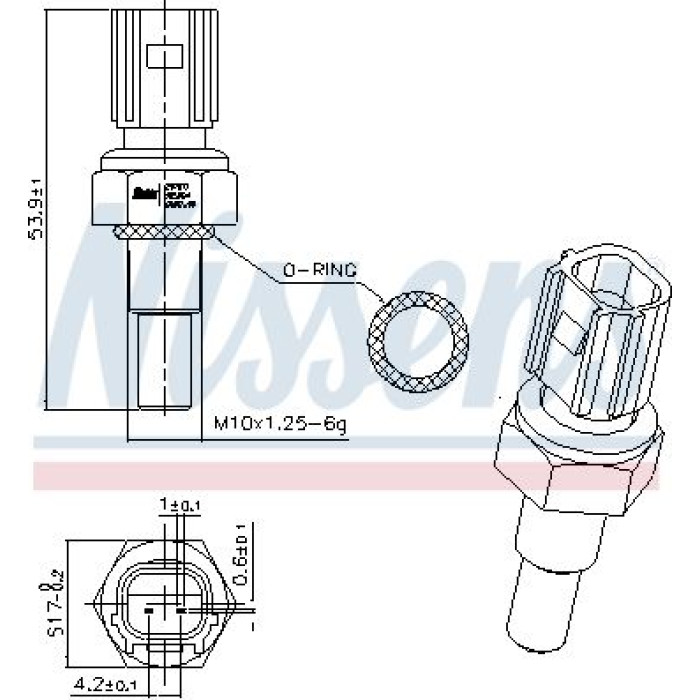 Nissens Kühlmitteltemperatursensor 207071 Nissens Kühlmitteltemperatursensor 207071