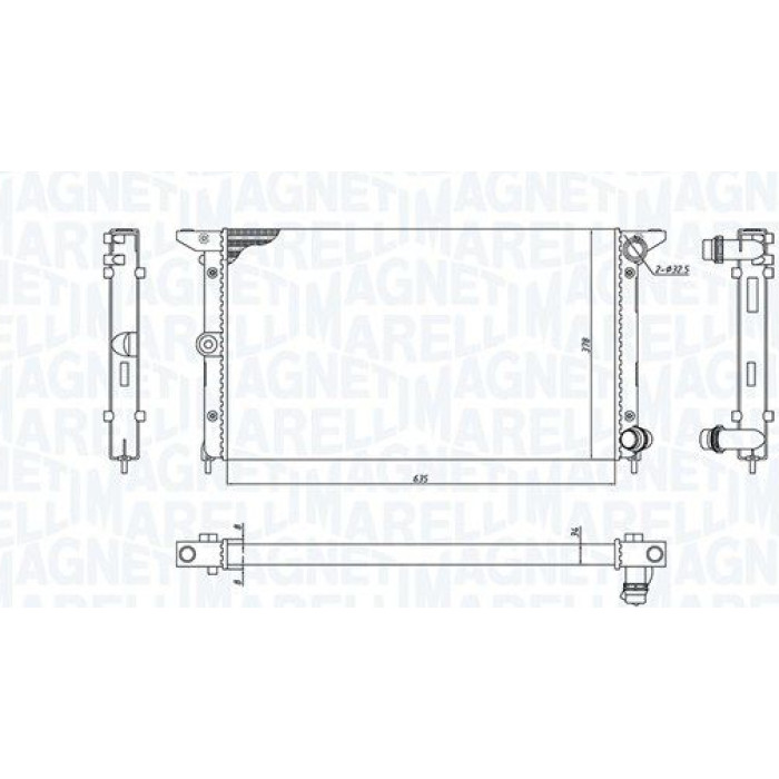 Magneti Marelli Motorkühler 350213194900