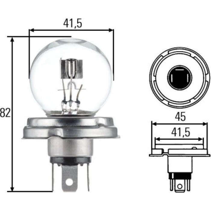 8GD 002 088-071 HELLA Glühlampe R2 6 V 45/40 W Sockel P45t – 8GD 002 088-071 8GD 002 088-071 HELLA Glühlampe R2 6 V 45/40 W Sockel P45t – 8GD 002 088-071