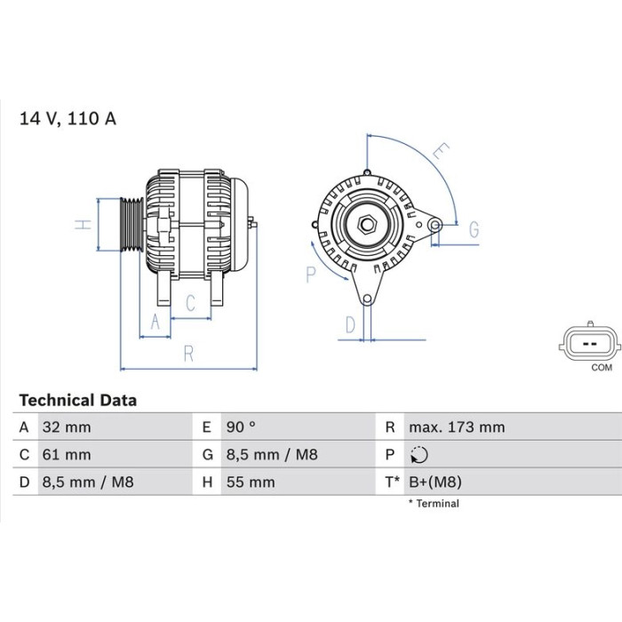 Bosch Lichtmaschine 0 986 083 980 Bosch Lichtmaschine 0 986 083 980