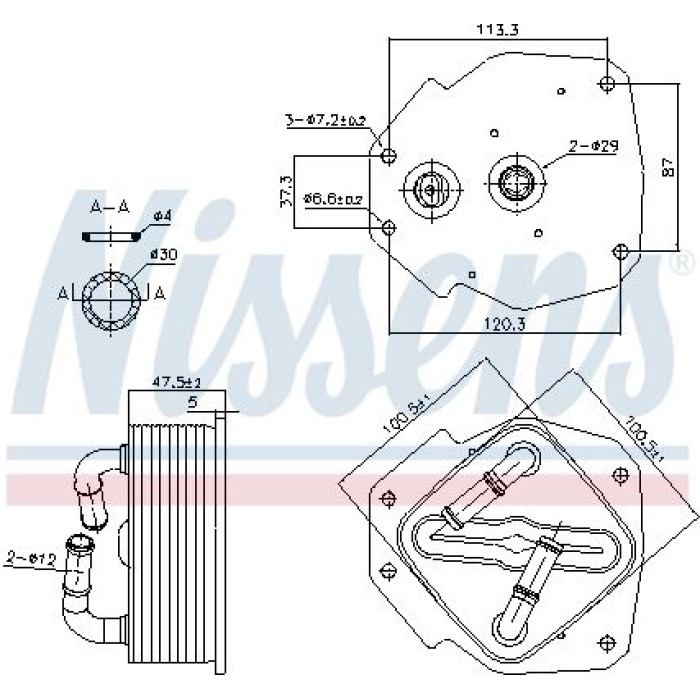 Nissens Ölkühler PKW 91418 Nissens Ölkühler PKW 91418