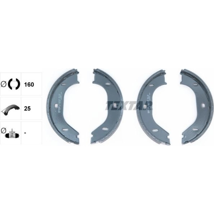 Textar Handbremsbackensatz 91020200