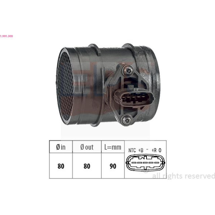 EPS Luftmassenmesser Luftmengenmesser 1.991.300 EPS Luftmassenmesser Luftmengenmesser 1.991.300