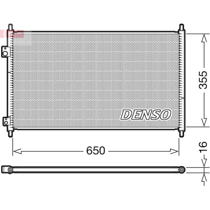 Denso Klimakondensator DCN40018 Denso Klimakondensator DCN40018