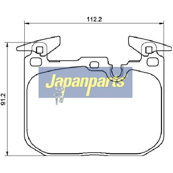 Japanparts Bremsbeläge PA-0103AF Japanparts Bremsbeläge PA-0103AF
