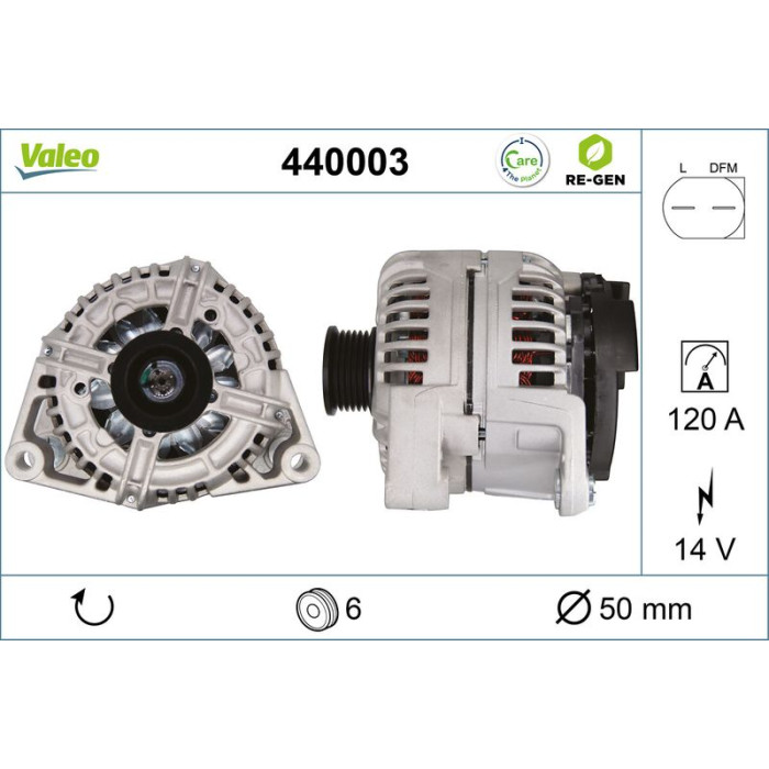 Valeo Lichtmaschine 440003 Valeo Lichtmaschine 440003