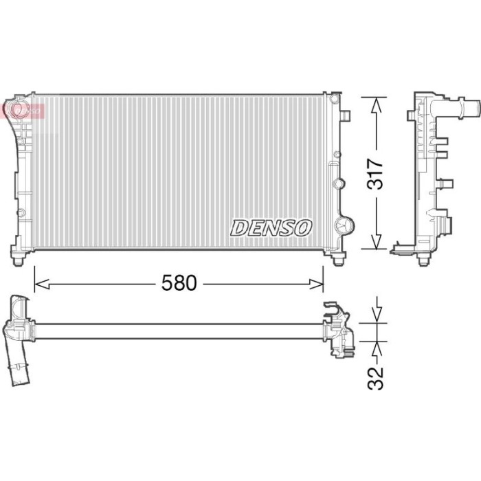 Denso Motorkühler DRM09089 Denso Motorkühler DRM09089
