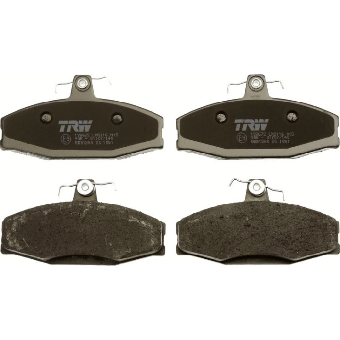 TRW Bremsbeläge Vorderachse GDB1280 TRW Bremsbeläge Vorderachse GDB1280