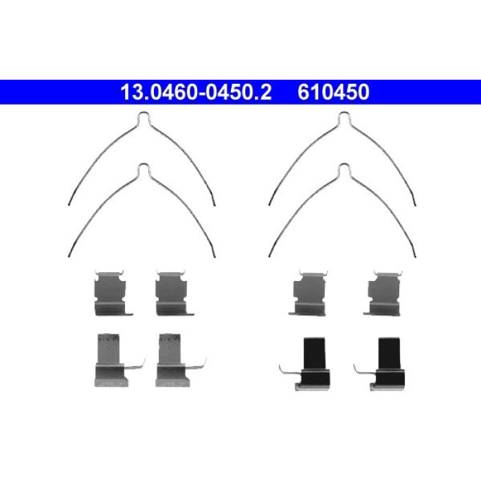 ATE Zubehörsatz Bremsbeläge 13.0460-0450.2 ATE Zubehörsatz Bremsbeläge 13.0460-0450.2