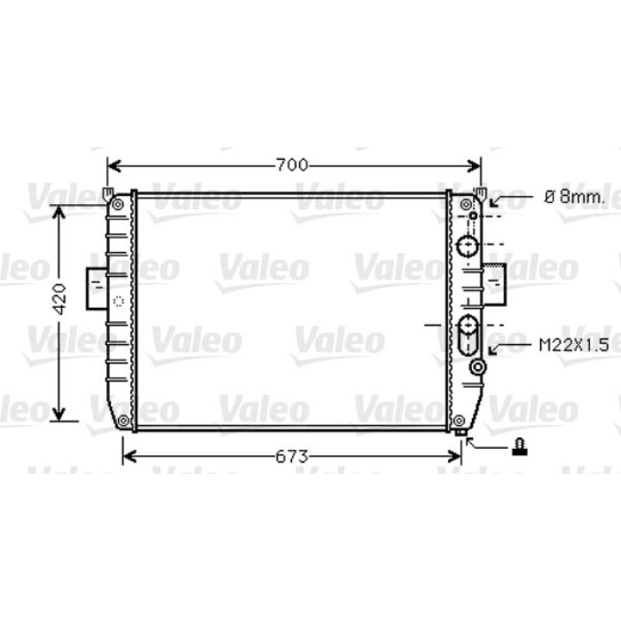 Valeo Motorkühler 733409