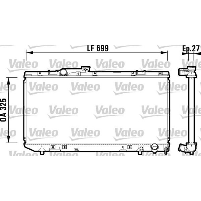 Valeo Motorkühler 734181