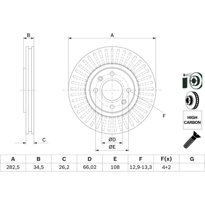 0 986 479 E67 Bosch Bremsscheibe 0 986 479 E67 0 986 479 E67 Bosch Bremsscheibe 0 986 479 E67