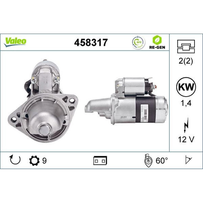Valeo Anlasser 458317 Valeo Anlasser 458317