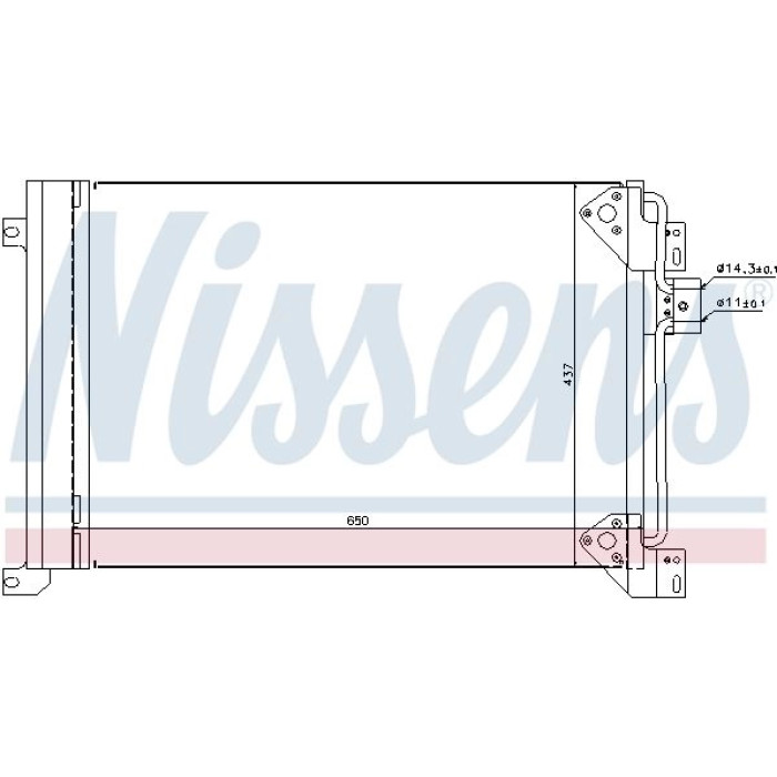 Nissens Klimakondensator LKW 94713 Nissens Klimakondensator LKW 94713