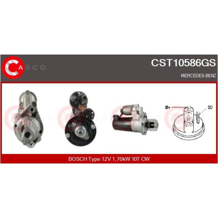 CASCO Anlasser CST10586GS