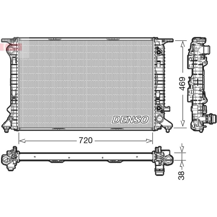 Denso Motorkühler DRM02041 Denso Motorkühler DRM02041