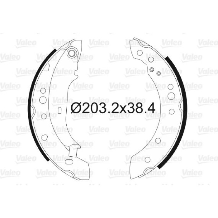 Valeo Bremsbacken 564105 Valeo Bremsbacken 564105
