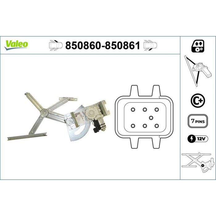 VALEO 850860 Fensterheber VALEO 850860 Fensterheber