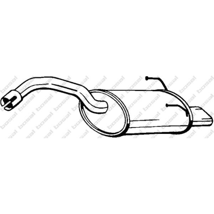Bosal Schalldämpfer 154-463 Bosal Schalldämpfer 154-463