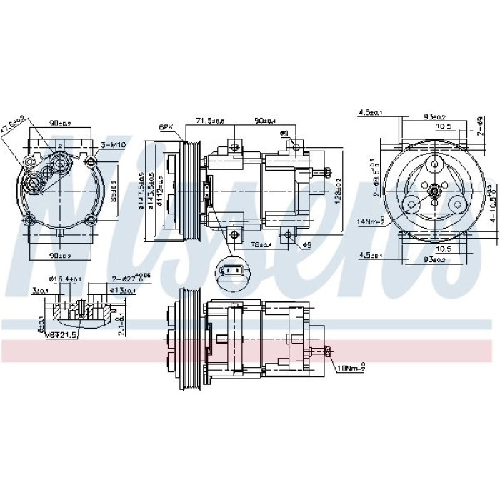 Nissens Klimakompressor PKW 89190 Nissens Klimakompressor PKW 89190