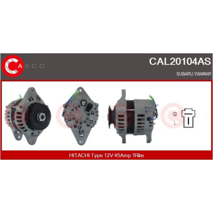 CASCO Generator CAL20104AS CASCO Generator CAL20104AS