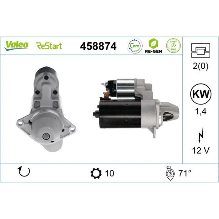 Valeo Anlasser 458874 Valeo Anlasser 458874