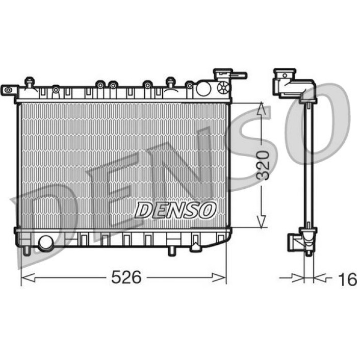 Denso Motorkühler DRM46015 Denso Motorkühler DRM46015