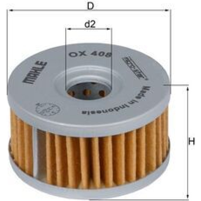 Mahle Original Ölfilter OX 408 Mahle Original Ölfilter OX 408