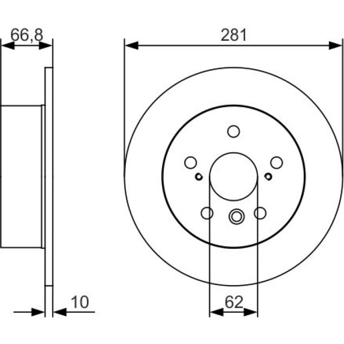 Bosch Bremsscheibe 0 986 479 R06 Bosch Bremsscheibe 0 986 479 R06