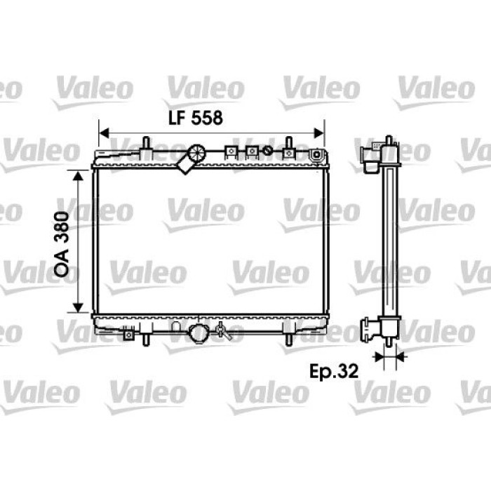 Valeo Motorkühler 734280 Valeo Motorkühler 734280