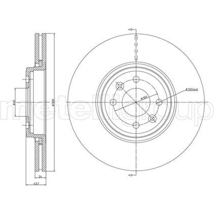 Cifam Bremsscheibe 800-829C
