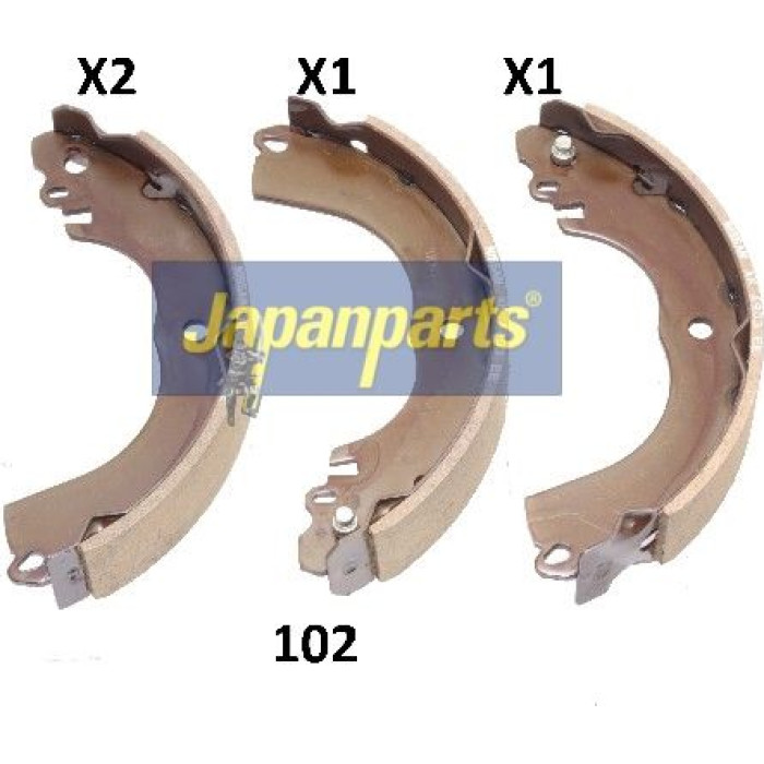 Japanparts Bremsbacken GF-102AF Japanparts Bremsbacken GF-102AF