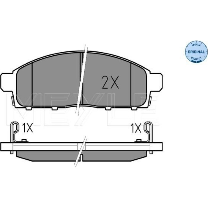 MEYLE Bremsbelagsatz Mitsubishi L200 06- Mit Sensor 025 245 2916/W MEYLE Bremsbelagsatz Mitsubishi L200 06- Mit Sensor 025 245 2916/W