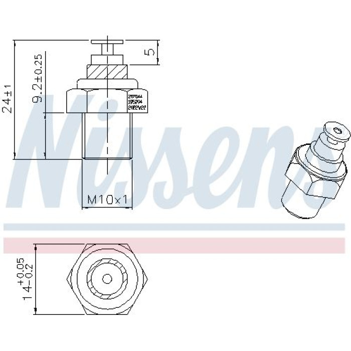 Nissens Kühlmitteltemperatursensor 207044 Nissens Kühlmitteltemperatursensor 207044