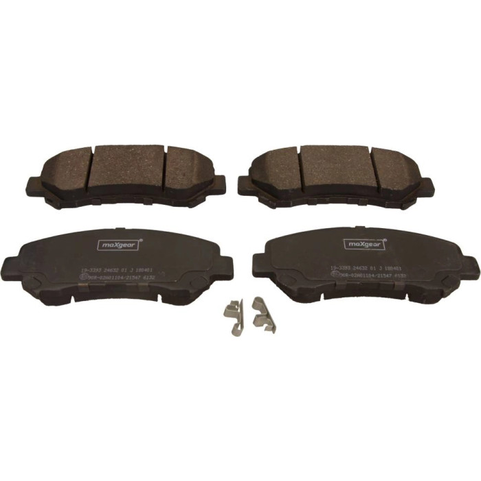 MAXGEAR Bremsbelagsatz 19-3393 Nissan Qashqai/X-Trail 1,5-2,0 dCi 07 MAXGEAR Bremsbelagsatz 19-3393 Nissan Qashqai/X-Trail 1,5-2,0 dCi 07