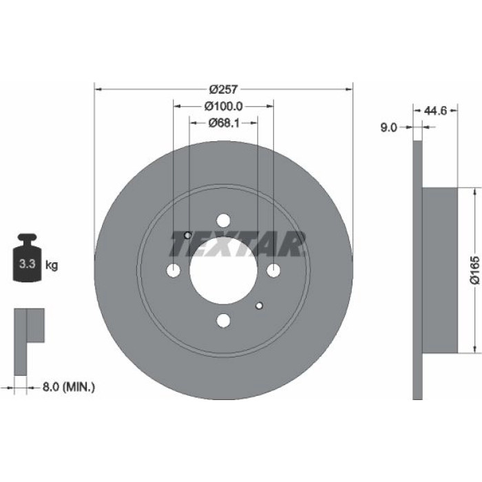 Textar Bremsscheibe 92079900