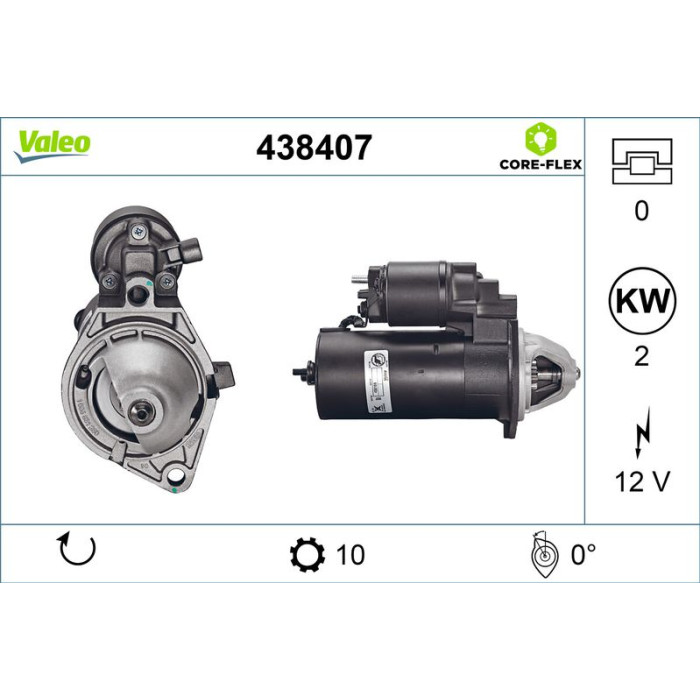 Valeo Anlasser 438407