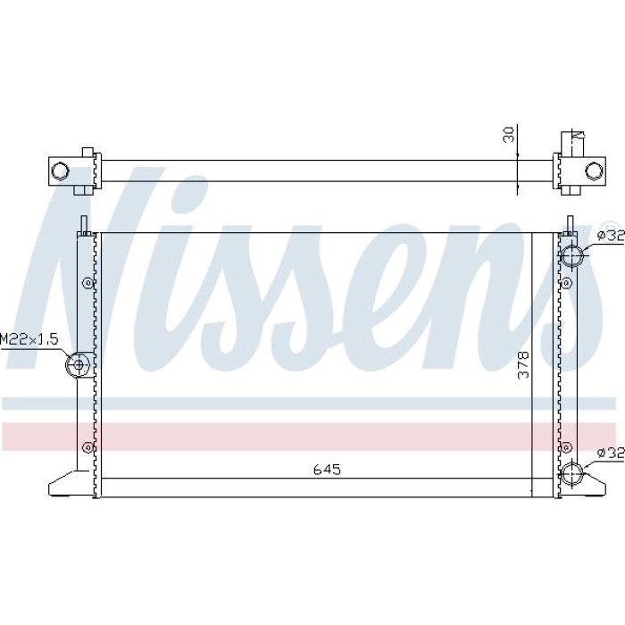 Nissens Wasserkühler PKW 63991 Nissens Wasserkühler PKW 63991